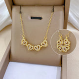 Magnetic Four-Leaf Clover Heart Necklace