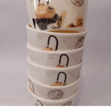 Round Shaped Melamine Bowl Set, Pack Of 6