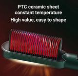 Fast drying hair straightener brush