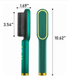 Fast drying hair straightener brush