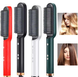 Fast drying hair straightener brush
