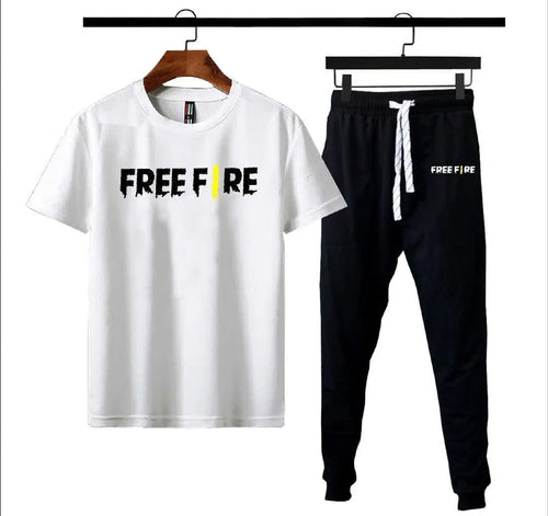 Men's Printed Polyester Track Suit - 2 Pcs Set