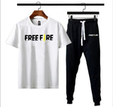 Men's Printed Polyester Track Suit - 2 Pcs Set