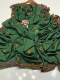 Women's Swiss Embroidered Border Shawl