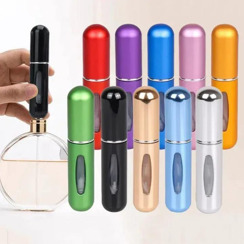 Reusable 5 Pcs Multicolor Perfume Refiller - Perfect for On-the-Go Fragrance Storage