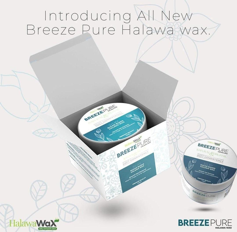 Breeze Pure Halawa Wax - Simple & Convenient Hair Removal Wax for Smooth, Painless Skin - 1 Pack