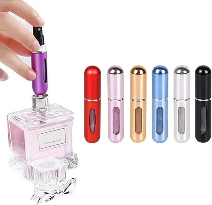 Reusable 5 Pcs Multicolor Perfume Refiller - Perfect for On-the-Go Fragrance Storage