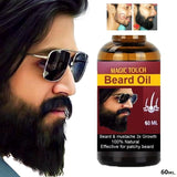 Magic Touch Beard Growth Oil for Men | Beard Growth Guaranteed with Argan 3x faster Growth